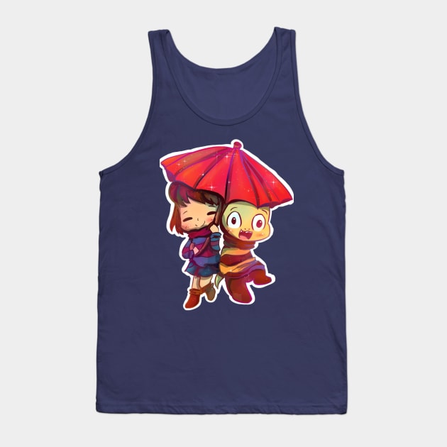 Frisk and Monster Kid Tank Top by ILuvTMGC